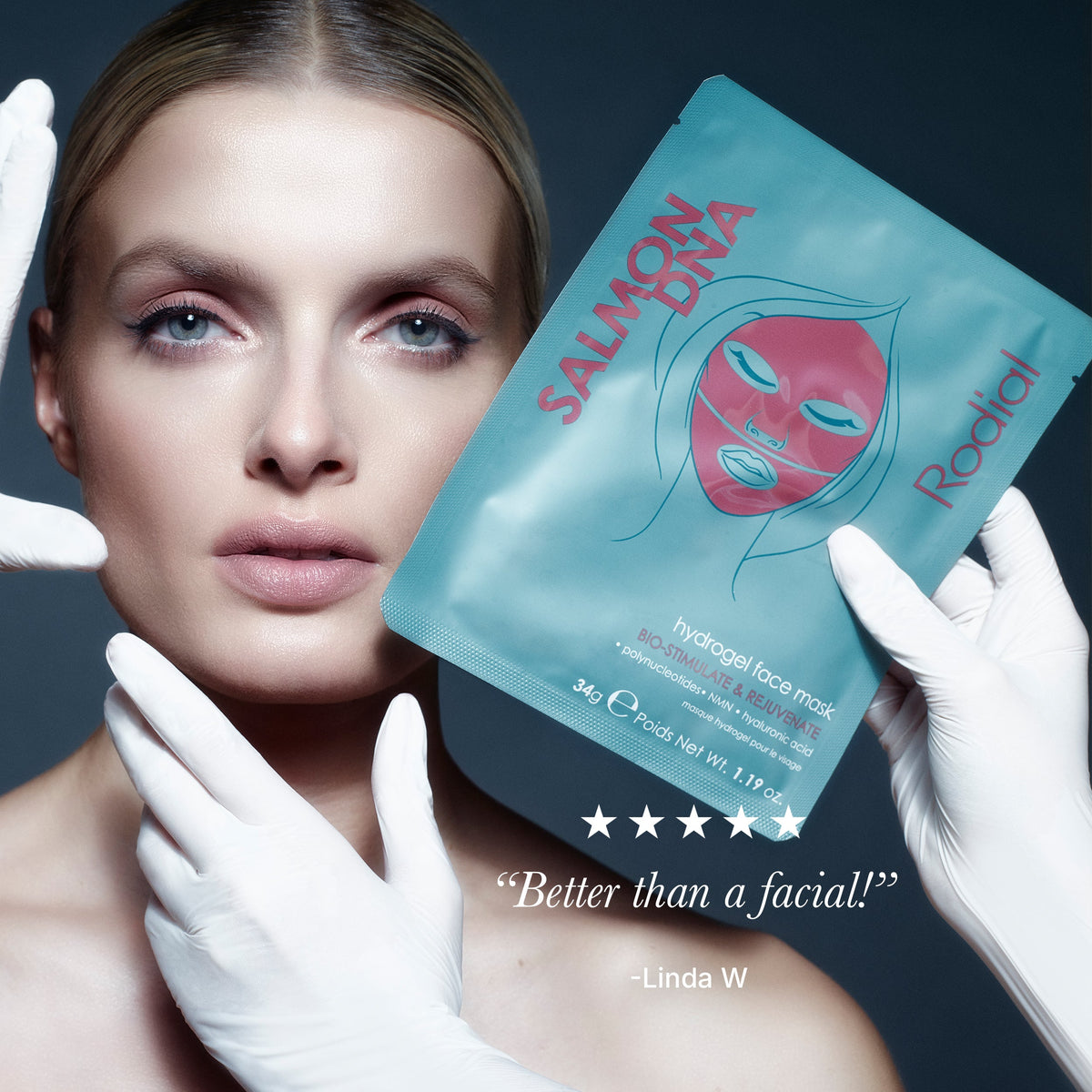 Salmon DNA Hydrogel Face Mask