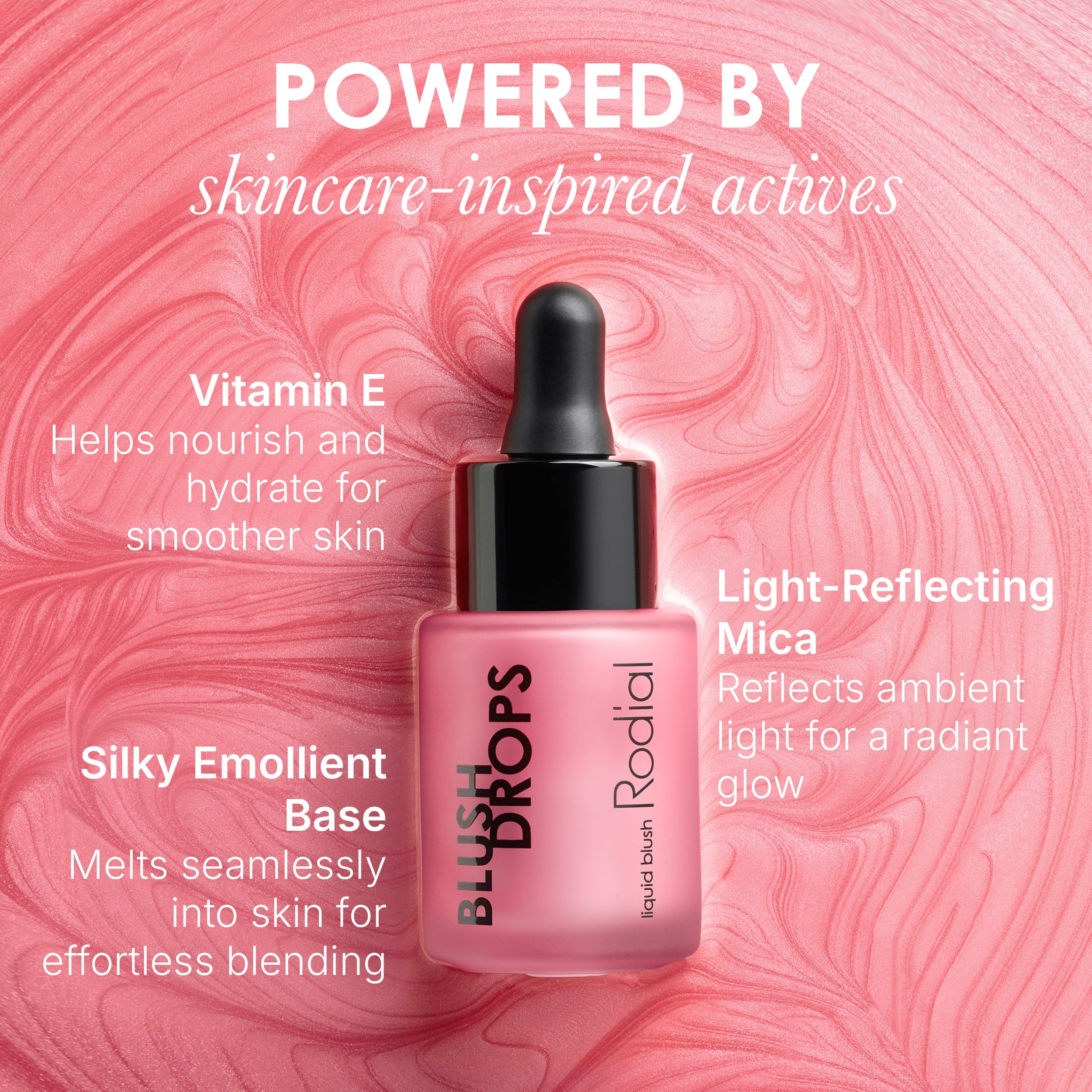 Blush Drops Frosted Pink | Liquid Blush | Rodial
