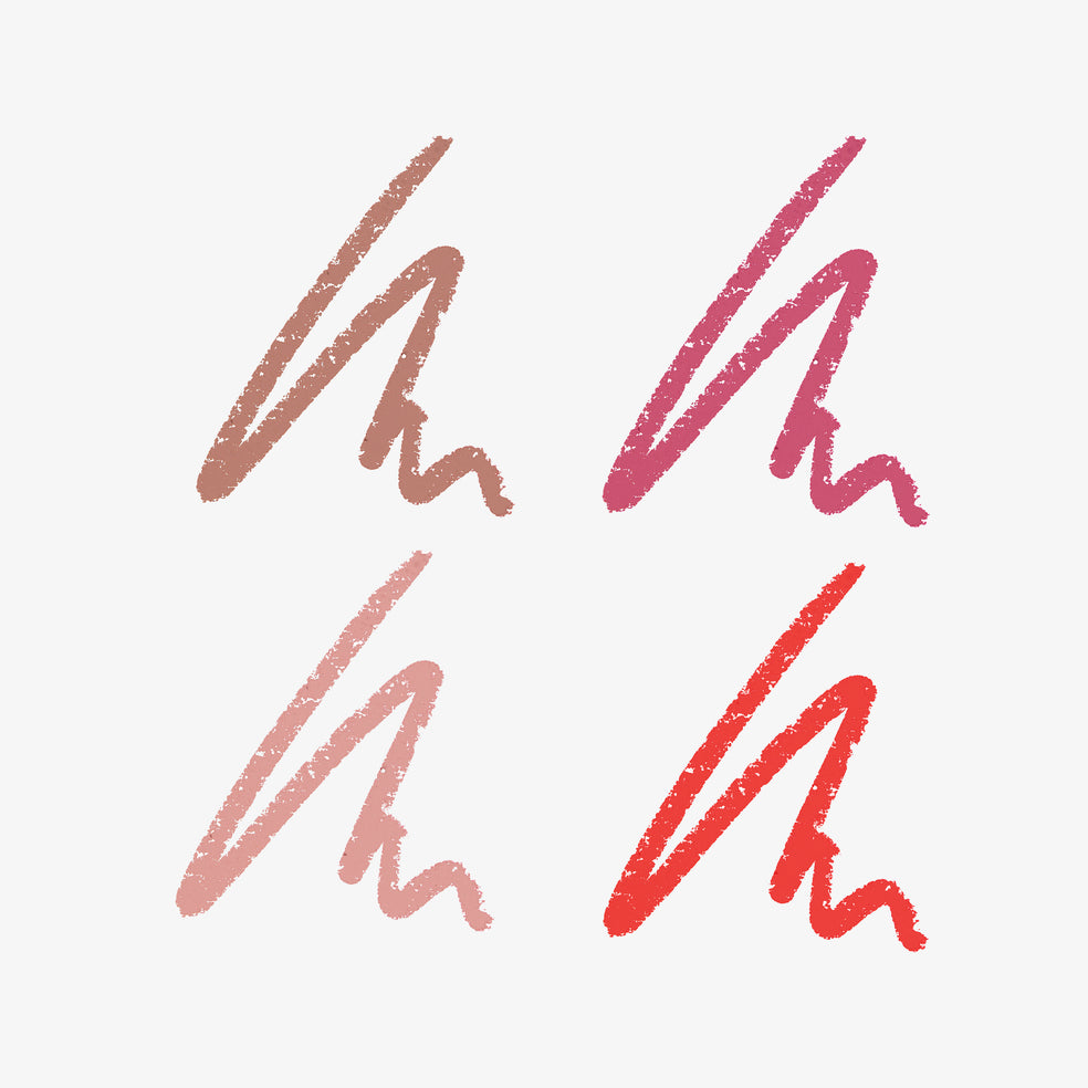 Suede Lips Set Of 4