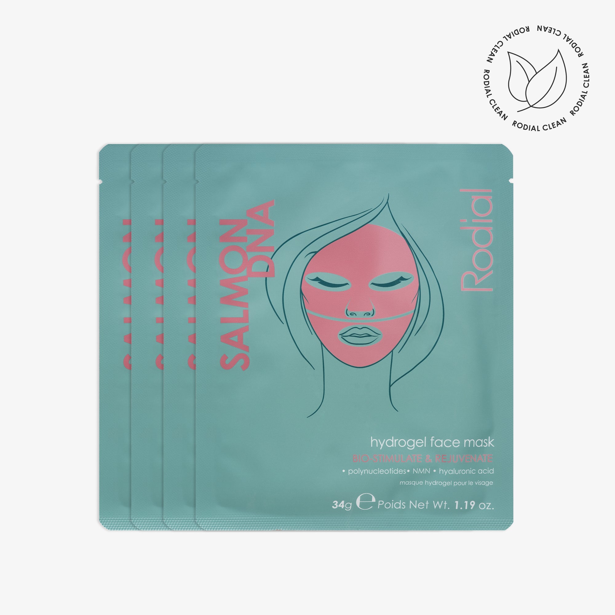 Salmon DNA Hydrogel Face Mask Pack of 4