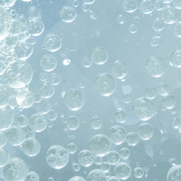 Bubbles on a light blue background